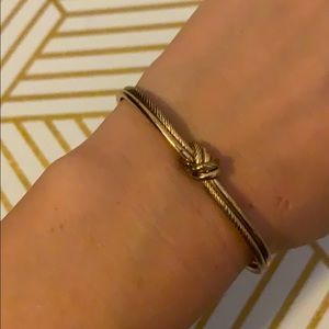 Gold Love Knot Cuff